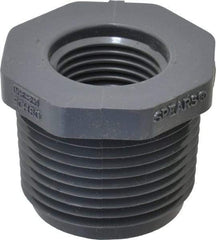 Value Collection - 1 x 1/2" PVC Plastic Pipe Bushing - Schedule 80, MIPT x FIPT End Connections - Apex Tool & Supply