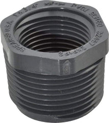 Value Collection - 1 x 3/4" PVC Plastic Pipe Bushing - Schedule 80, MIPT x FIPT End Connections - Apex Tool & Supply