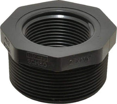 Value Collection - 2 x 1-1/4" PVC Plastic Pipe Bushing - Schedule 80, MIPT x FIPT End Connections - Apex Tool & Supply