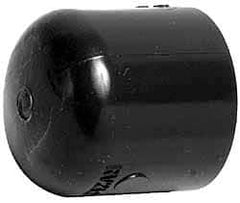 Value Collection - 2-1/2" PVC Plastic Pipe End Cap - Schedule 80, Slip End Connections - Apex Tool & Supply