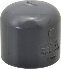Value Collection - 1" PVC Plastic Pipe End Cap - Schedule 80, Slip End Connections - Apex Tool & Supply