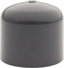 Value Collection - 1-1/4" PVC Plastic Pipe End Cap - Schedule 80, Slip End Connections - Apex Tool & Supply