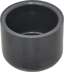 Value Collection - 1-1/2" PVC Plastic Pipe End Cap - Schedule 80, Slip End Connections - Apex Tool & Supply