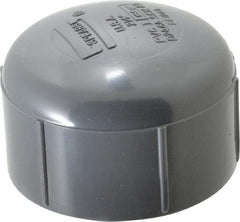 Value Collection - 2-1/2" PVC Plastic Pipe End Cap - Schedule 80, FIPT End Connections - Apex Tool & Supply