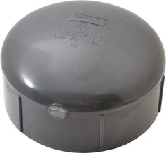 Value Collection - 4" PVC Plastic Pipe End Cap - Schedule 80, FIPT End Connections - Apex Tool & Supply