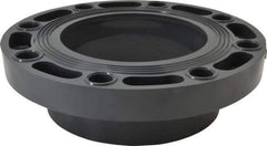 Value Collection - 6" PVC Plastic Pipe Flange (One Piece) - Schedule 80, Slip End Connections - Apex Tool & Supply
