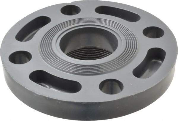 Value Collection - 2" PVC Plastic Pipe Flange (One Piece) - Schedule 80, FIPT End Connections - Apex Tool & Supply