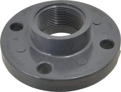 Value Collection - 2-1/2" PVC Plastic Pipe Flange (One Piece) - Schedule 80, FIPT End Connections - Apex Tool & Supply