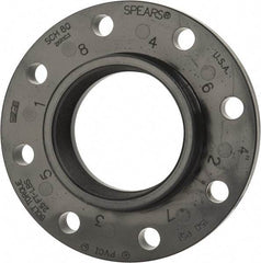 Value Collection - 4" PVC Plastic Pipe Flange (One Piece) - Schedule 80, FIPT End Connections - Apex Tool & Supply