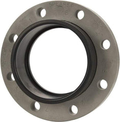 Value Collection - 6" PVC Plastic Pipe Flange (Two Piece) - Schedule 80, Slip End Connections - Apex Tool & Supply