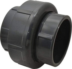 Value Collection - 4" PVC Plastic Pipe Union with Viton O-Ring - Schedule 80, Slip x Slip End Connections - Apex Tool & Supply