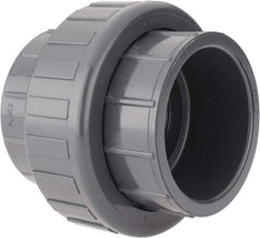 Value Collection - 3" PVC Plastic Pipe Union with EPDM O-Ring - Schedule 80, Slip x Slip End Connections - Apex Tool & Supply
