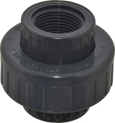Value Collection - 1" PVC Plastic Pipe Union with EPDM O-Ring - Schedule 80, FIPT x FIPT End Connections - Apex Tool & Supply