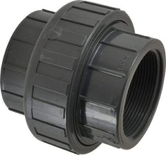 Value Collection - 3" PVC Plastic Pipe Union with EPDM O-Ring - Schedule 80, FIPT x FIPT End Connections - Apex Tool & Supply
