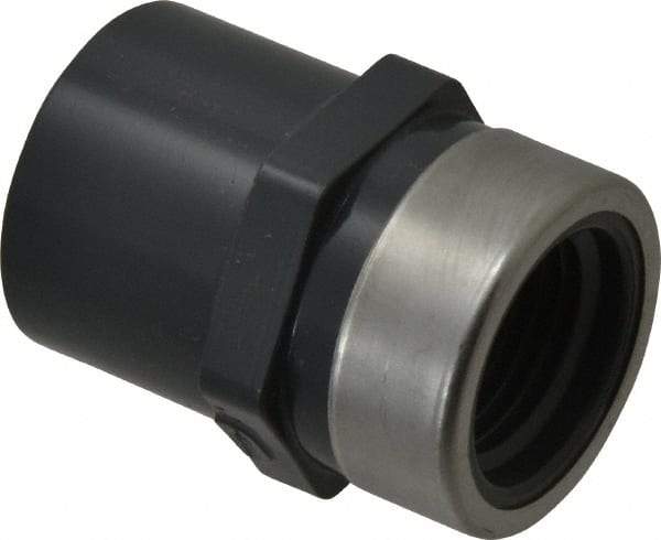 Value Collection - 1/2" PVC Plastic Pipe Reinforced Female Adapter - Slip x SR FIPT End Connections - Apex Tool & Supply