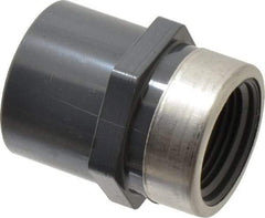 Value Collection - 3/4" PVC Plastic Pipe Reinforced Female Adapter - Slip x SR FIPT End Connections - Apex Tool & Supply