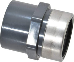 Value Collection - 1" PVC Plastic Pipe Reinforced Female Adapter - Slip x SR FIPT End Connections - Apex Tool & Supply
