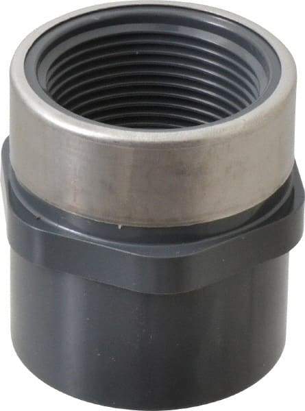 Value Collection - 1-1/4" PVC Plastic Pipe Reinforced Female Adapter - Slip x SR FIPT End Connections - Apex Tool & Supply