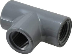 Value Collection - 1/2" CPVC Plastic Pipe Tee - Schedule 80, FIPT x FIPT x FIPT End Connections - Apex Tool & Supply