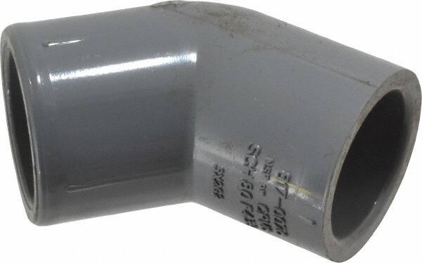 Value Collection - 3/4" CPVC Plastic Pipe 45° Elbow - Schedule 80, Slip x Slip End Connections - Apex Tool & Supply