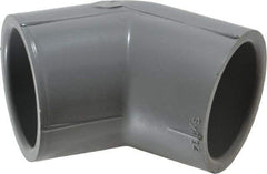 Value Collection - 1-1/4" CPVC Plastic Pipe 45° Elbow - Schedule 80, Slip x Slip End Connections - Apex Tool & Supply