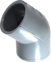 Value Collection - 1-1/2" CPVC Plastic Pipe 45° Elbow - Schedule 80, Slip x Slip End Connections - Apex Tool & Supply
