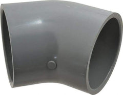 Value Collection - 4" CPVC Plastic Pipe 45° Elbow - Schedule 80, Slip x Slip End Connections - Apex Tool & Supply