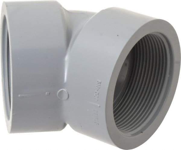 Value Collection - 2" CPVC Plastic Pipe 45° Elbow - Schedule 80, FIPT x FIPT End Connections - Apex Tool & Supply