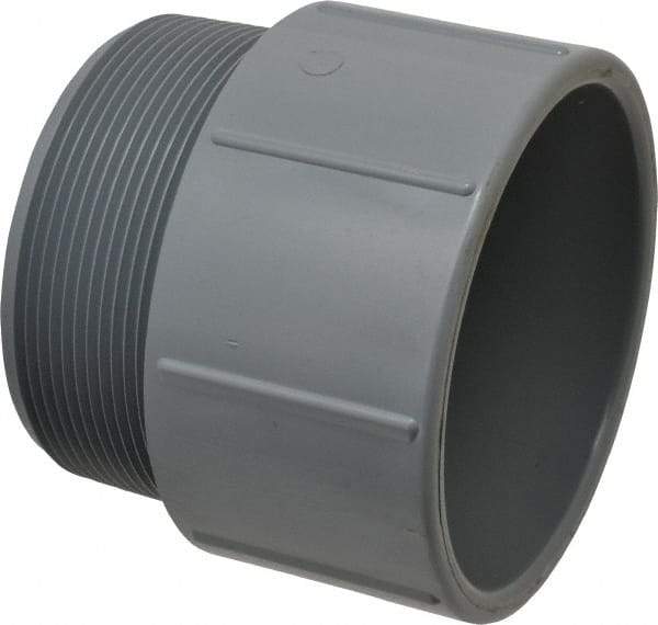 Value Collection - 4" CPVC Plastic Pipe Male Adapter - Schedule 80, MIPT x Slip End Connections - Apex Tool & Supply