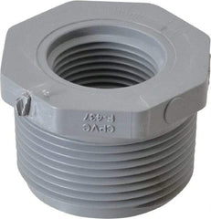 Value Collection - 1-1/4 x 3/4" CPVC Plastic Pipe Bushing - Schedule 80, MIPT x FIPT End Connections - Apex Tool & Supply