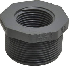 Value Collection - 1-1/2 x 1" CPVC Plastic Pipe Bushing - Schedule 80, MIPT x FIPT End Connections - Apex Tool & Supply