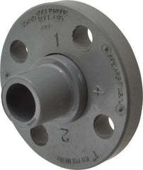 Value Collection - 1" CPVC Plastic Pipe Flange (Two Piece) - Schedule 80, Spig End Connections - Apex Tool & Supply