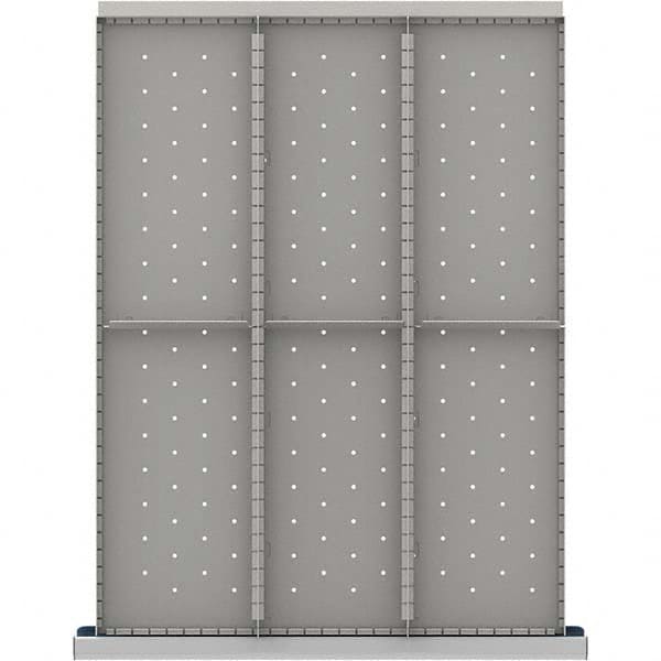 LISTA - 6-Compartment Drawer Divider Layout for 3.15" High Drawers - Apex Tool & Supply