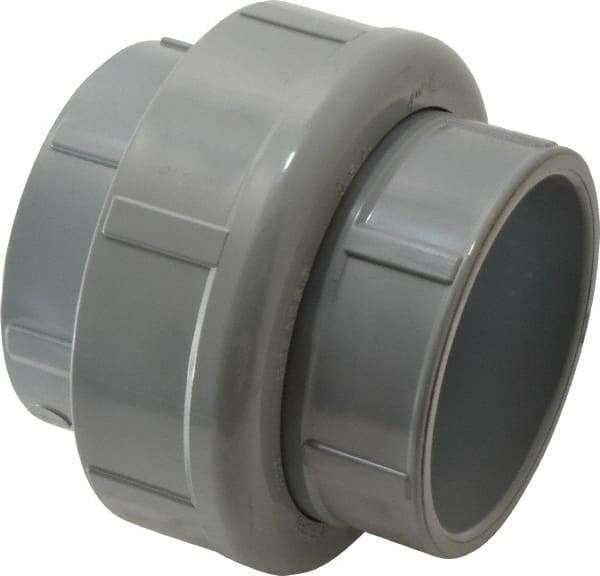 Value Collection - 4" CPVC Plastic Pipe Union with EPDM O-Ring - Schedule 80, Slip x Slip End Connections - Apex Tool & Supply