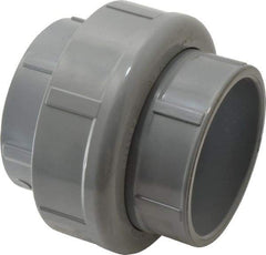 Value Collection - 4" CPVC Plastic Pipe Union with EPDM O-Ring - Schedule 80, Slip x Slip End Connections - Apex Tool & Supply