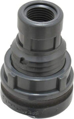 Value Collection - 1/2" PVC Plastic Pipe Bulkhead Tank Adapter - Schedule 80, Slip x FIPT End Connections - Apex Tool & Supply