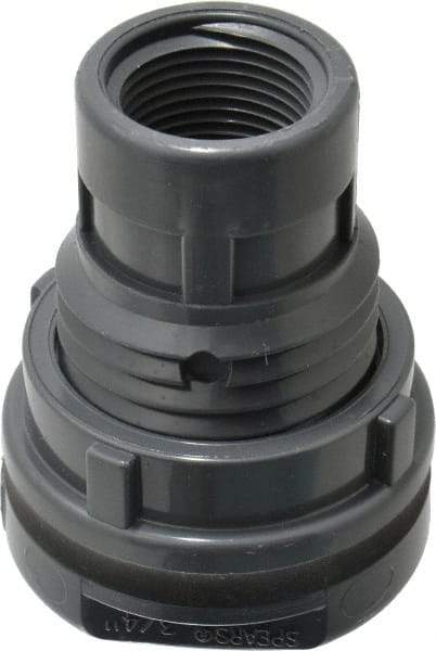 Value Collection - 3/4" PVC Plastic Pipe Bulkhead Tank Adapter - Schedule 80, Slip x FIPT End Connections - Apex Tool & Supply