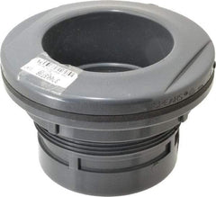 Value Collection - 4" PVC Plastic Pipe Bulkhead Tank Adapter - Schedule 80, Slip x FIPT End Connections - Apex Tool & Supply
