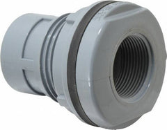 Value Collection - 1-1/4" CPVC Plastic Pipe Bulkhead Tank Adapter - Schedule 80, FIPT x FIPT End Connections - Apex Tool & Supply