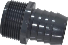 Value Collection - 1-1/4" Barb, 1-1/4 MIPT, Multiple Barbed Tube Adapter - PVC, Male - Apex Tool & Supply