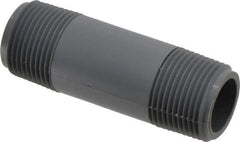 Value Collection - 3/4" Pipe, 3" Long CPVC Threaded Plastic Pipe Nipple - Schedule 80, Gray - Apex Tool & Supply