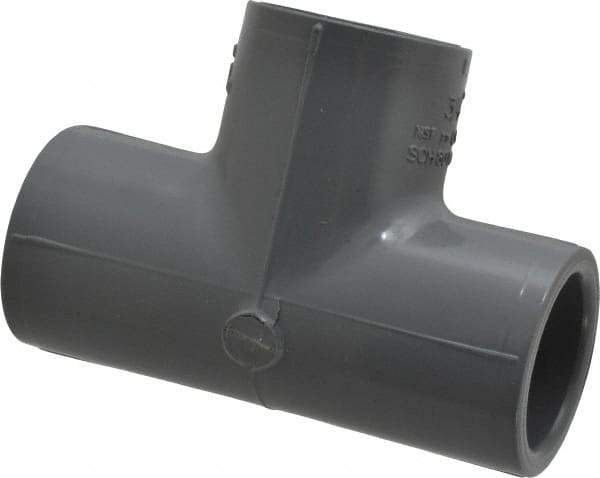 Value Collection - 3/4" CPVC Plastic Pipe Tee - Schedule 80, Slip x Slip x Slip End Connections - Apex Tool & Supply