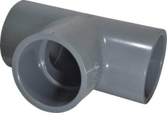 Value Collection - 2" CPVC Plastic Pipe Tee - Schedule 80, Slip x Slip x Slip End Connections - Apex Tool & Supply