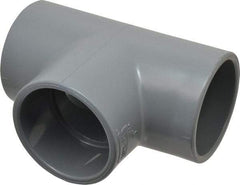 Value Collection - 3" CPVC Plastic Pipe Tee - Schedule 80, Slip x Slip x Slip End Connections - Apex Tool & Supply