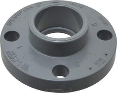 Value Collection - 2" CPVC Plastic Pipe Flange (One Piece) - Slip End Connections - Apex Tool & Supply