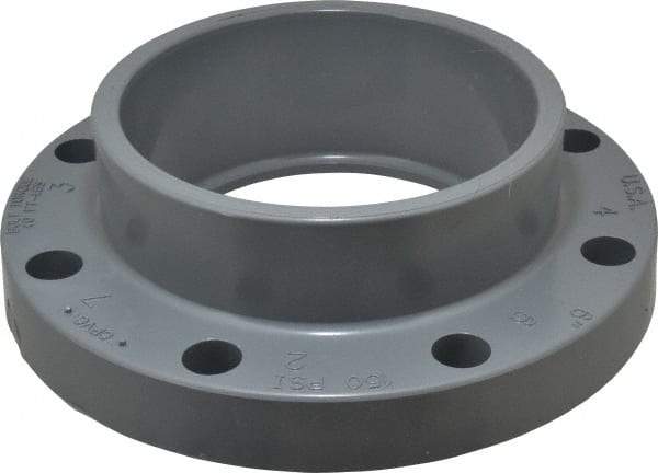 Value Collection - 6" CPVC Plastic Pipe Flange (One Piece) - Slip End Connections - Apex Tool & Supply