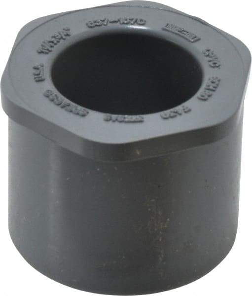 Value Collection - 1-1/4 x 3/4" CPVC Plastic Pipe Bushing - Schedule 80, Spig x Slip End Connections - Apex Tool & Supply