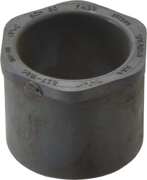 Value Collection - 1-1/4 x 1" CPVC Plastic Pipe Bushing - Schedule 80, Spig x Slip End Connections - Apex Tool & Supply