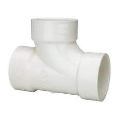 B&K Mueller - 3", PVC Drain, Waste & Vent Pipe Sanitary Tee - Hub x Hub x Hub - Apex Tool & Supply