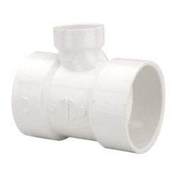 B&K Mueller - 3 x 3 x 1-1/2", PVC Drain, Waste & Vent Pipe Reducing Sanitary Tee - Hub x Hub x Hub - Apex Tool & Supply